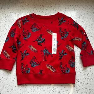 3/$12 Spider-Man Sweatshirt 2T NWT